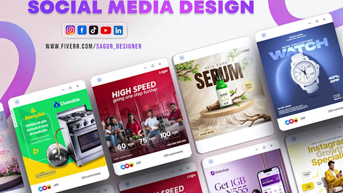 create instagram carousel post, facebook ad creative and canva templates