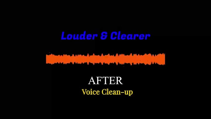 denoise, cleanup, repair, fix your audio