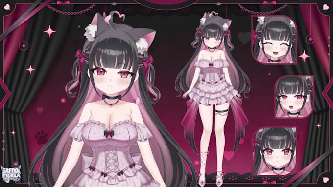 design vtuber rigging live2d vtuber model live2d rigging anime vtuber character