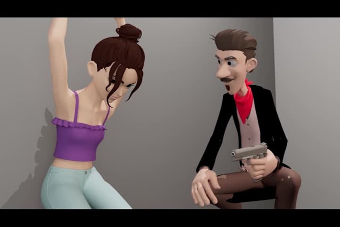 do 3d character animation and 3d character modeling and rigging