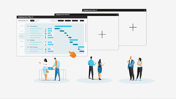 make a demo saas animated explainer promo video for software and app