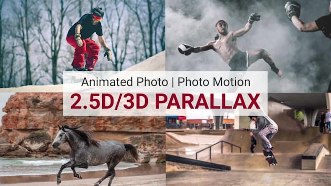 Best Price! I will create 3d photo parallax animation for your image  for $5