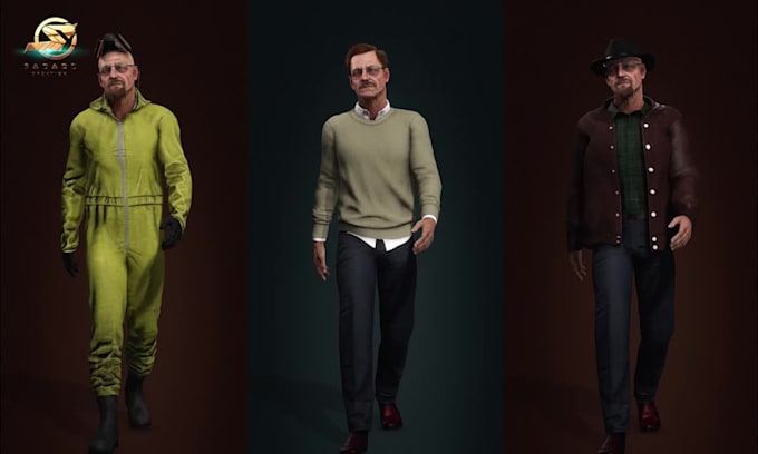 create a rigged realistic 3d human character model for blender from your photos