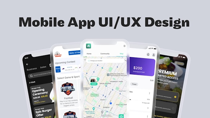 create mobile app design UI UX with figma