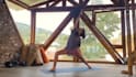 film yoga videos in beautiful scenery for your business