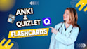 make professtional anki and quizlet flashcards for you