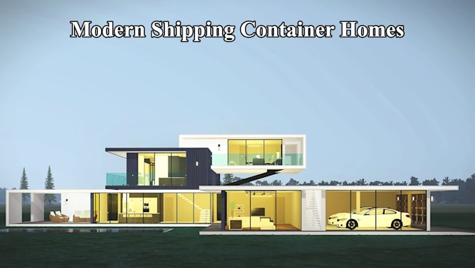 shipping container homes design, modern container house plan