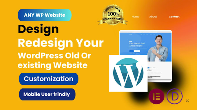 design  a professional wordpress business website design and redesign website