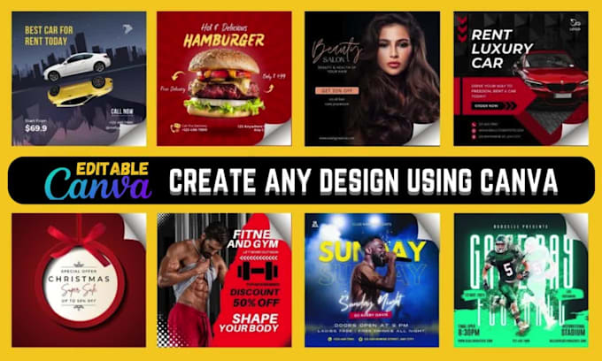 create any graphic design using canva