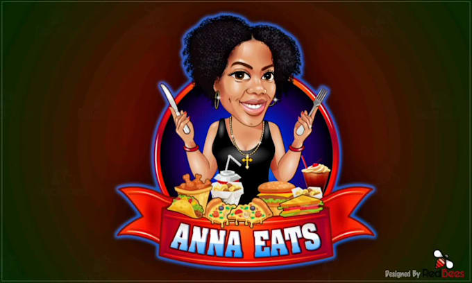 design a custom caricature mascot logo for gaming or business