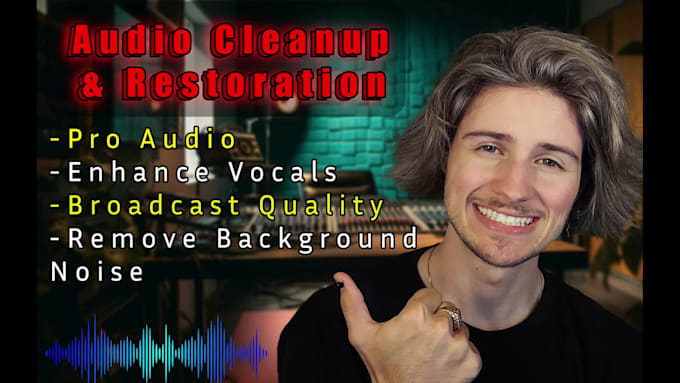 pro audio cleanup, background noise removal, vocal enhancements