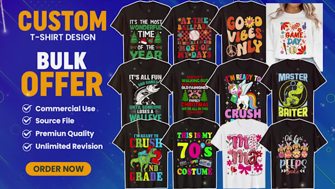 do custom t shirt design for your print on demand store