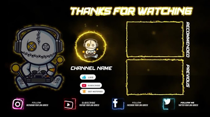 do call to action youtube outro, end screen, end card, lower thirds