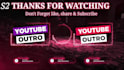 make custom 4k youtube outro, end screen animation, end card