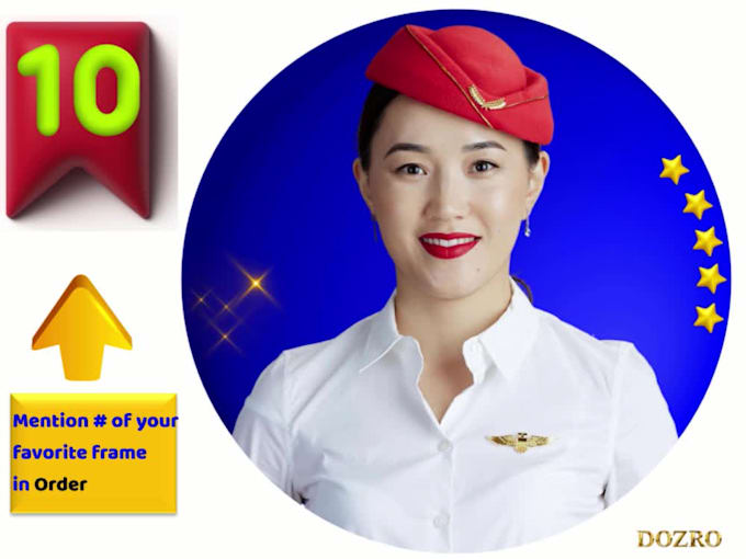 create profile picture with beautiful round frame