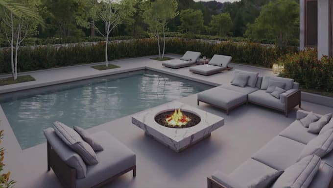 do interior design and realistic 3d rendering