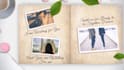 creat a memory book video for your wedding anniversary