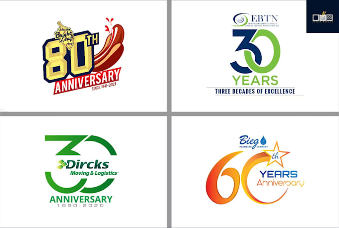 do anniversary, sports or event logo professionally