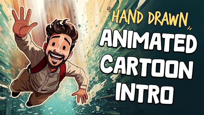 create a cartoon animation intro for youtube, twitch