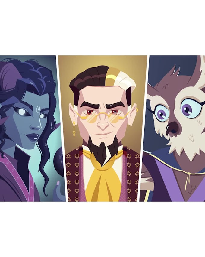 draw original dnd fantasy character art