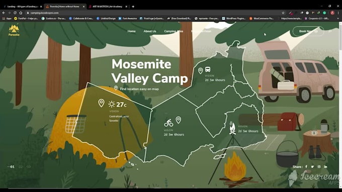 design and develop a modern responsive landing page website
