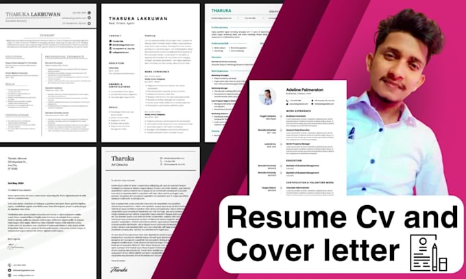 make a professional CV, modern resume, cover letter in 12 hours