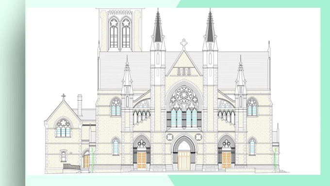 draw your building elevation and section in autocad