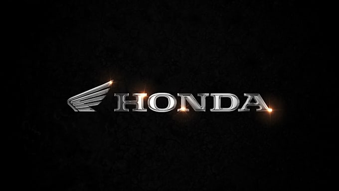 create brand logo into a glossy metallic reveal animation