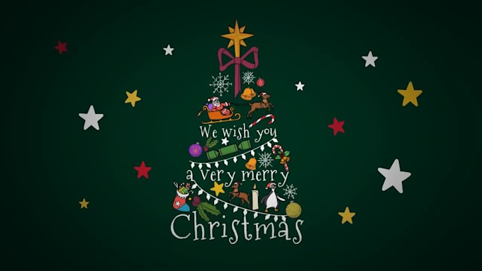 Create merry christmas greeting animation video by Whiteboard_007 | Fiverr
