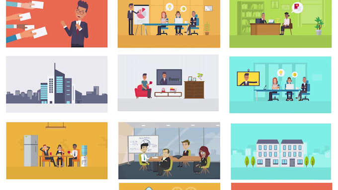 create 2d animated explainer video ad or marketing sales video