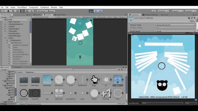develop any 2d or 3d games in unity with you for mobiles,PC