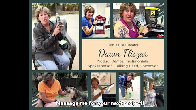create mature female spokesperson ugc for your socials