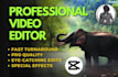 do professional youtube video editing within 24 hours