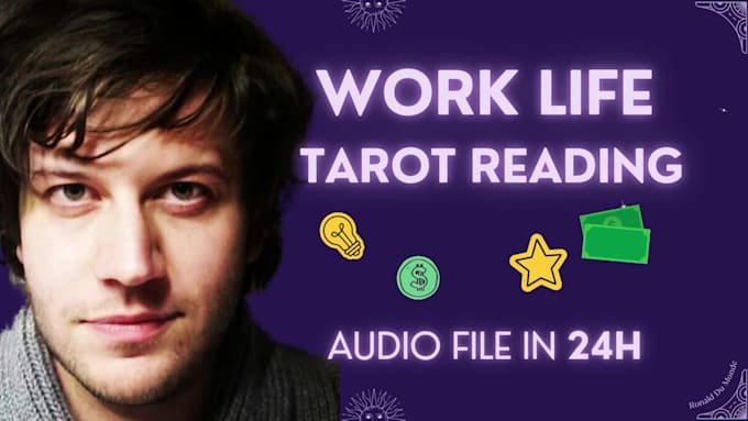 give a work life tarot reading as an audio file in 24h