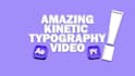create kinetic typography video with text animation