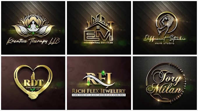 do modern 3d polygonal geometric logo design for business