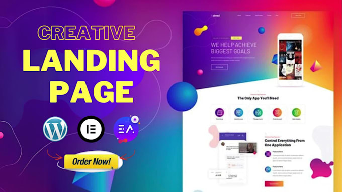build wordpress website or elementor landing page design