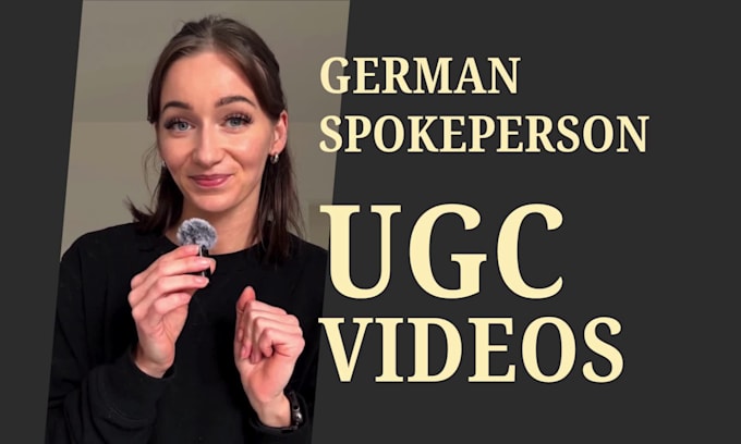 create german spokesperson ugc for tiktok and instagram