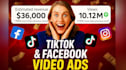 create tik tok video ads, ugc tiktok ads, dropshipping ads, facebook video ads