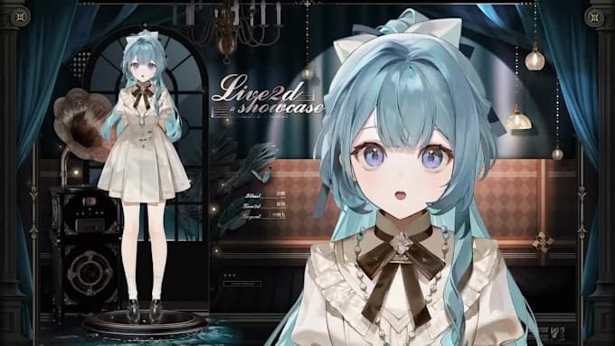 draw live2d vtuber model 2d vtuber avatar vtuber rigging live 2d commission