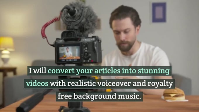convert article into a high quality video