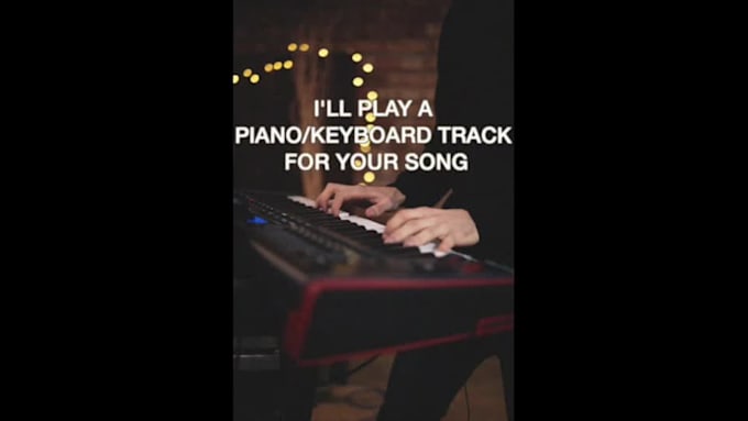 play a piano track for your song or melody