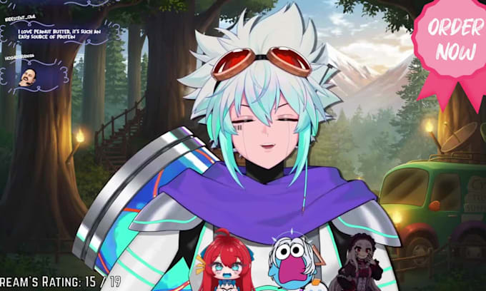 create live2d, 3d vtuber vriod character model, vrm, rigging, mmd