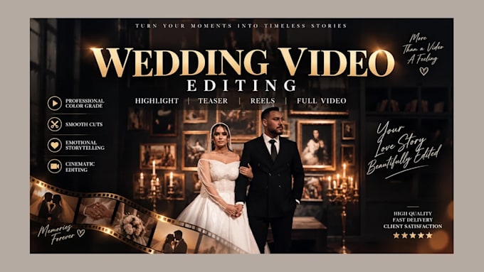do professional wedding video editing