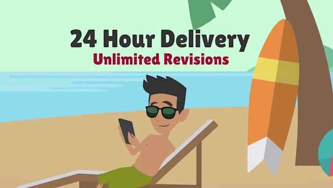 create a premium 2d animated explainer video in 24h