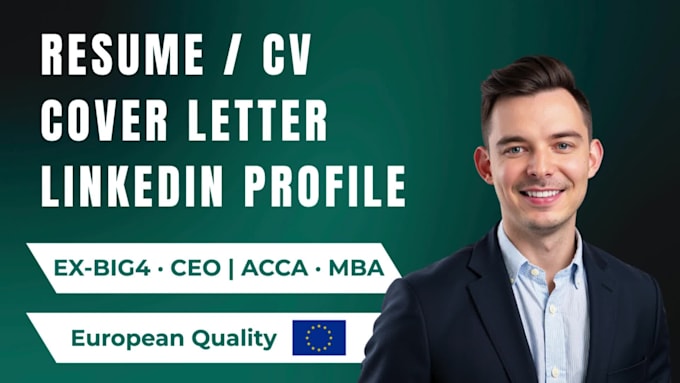 write an ats optimized CV, resume, cover letter, and optimize linkedin profile
