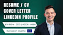 write an ats optimized CV, resume, cover letter, and optimize linkedin profile