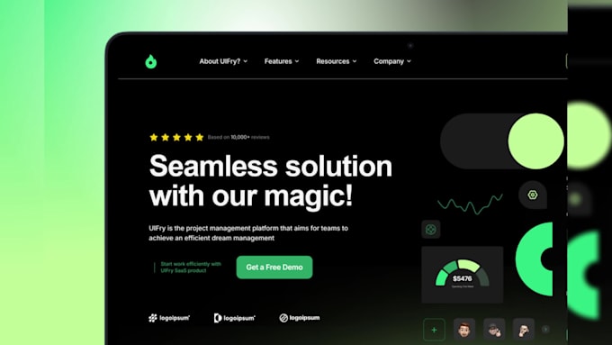 Convert figma to framer for modern saas landing pages by Savchuk_denis ...