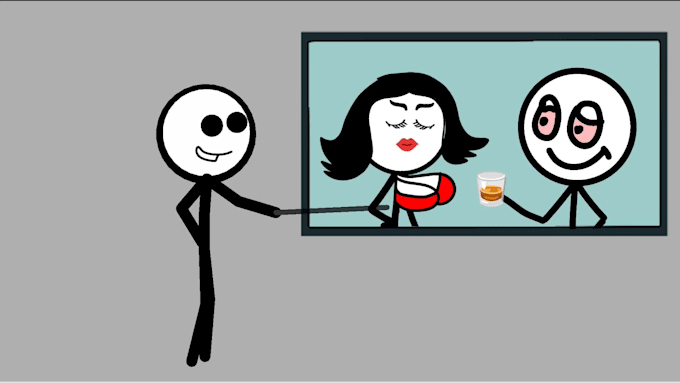 create viral 2d and stickman animations for social media