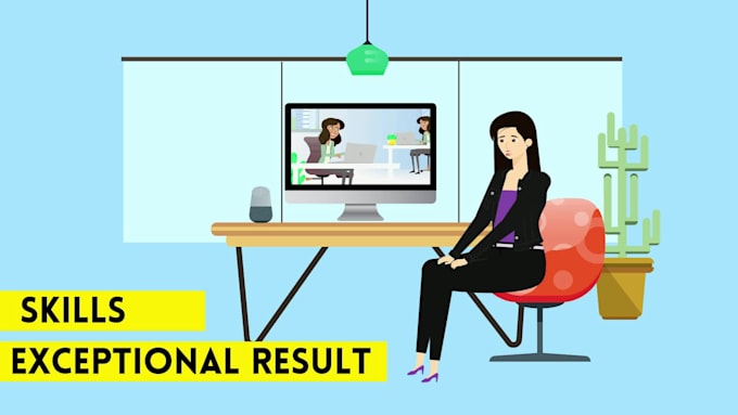 create 2d animated explainer video or 2d animation marketing video
